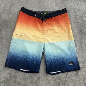 Quicksilver Shorts Mens 30 Highline Board Trunks Surf Bathing Suit Colorblock